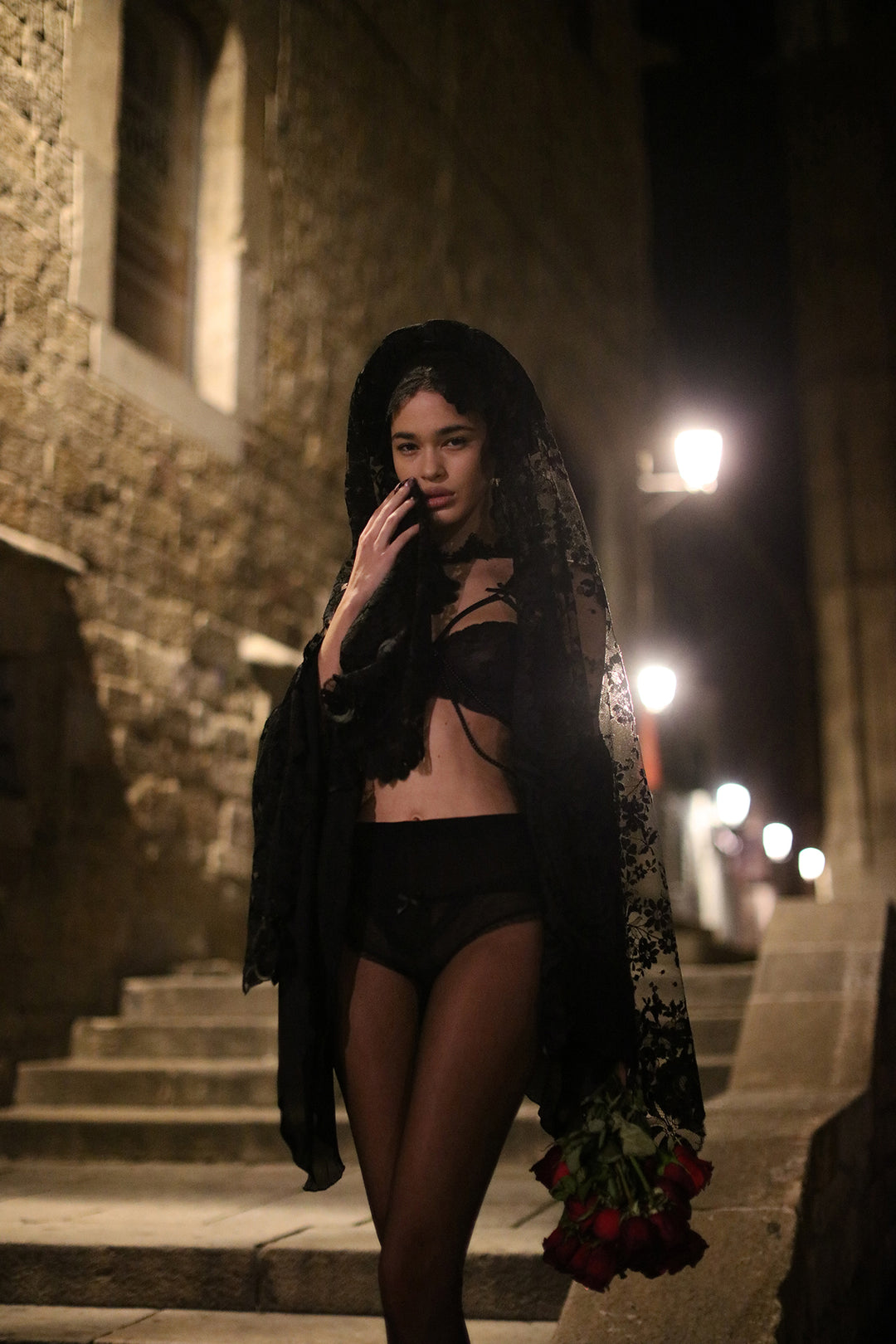 Black Window Lingerie Set