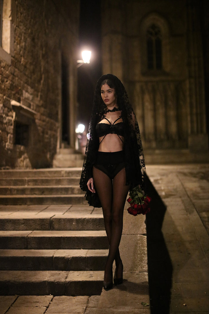 Black Window Lingerie Set