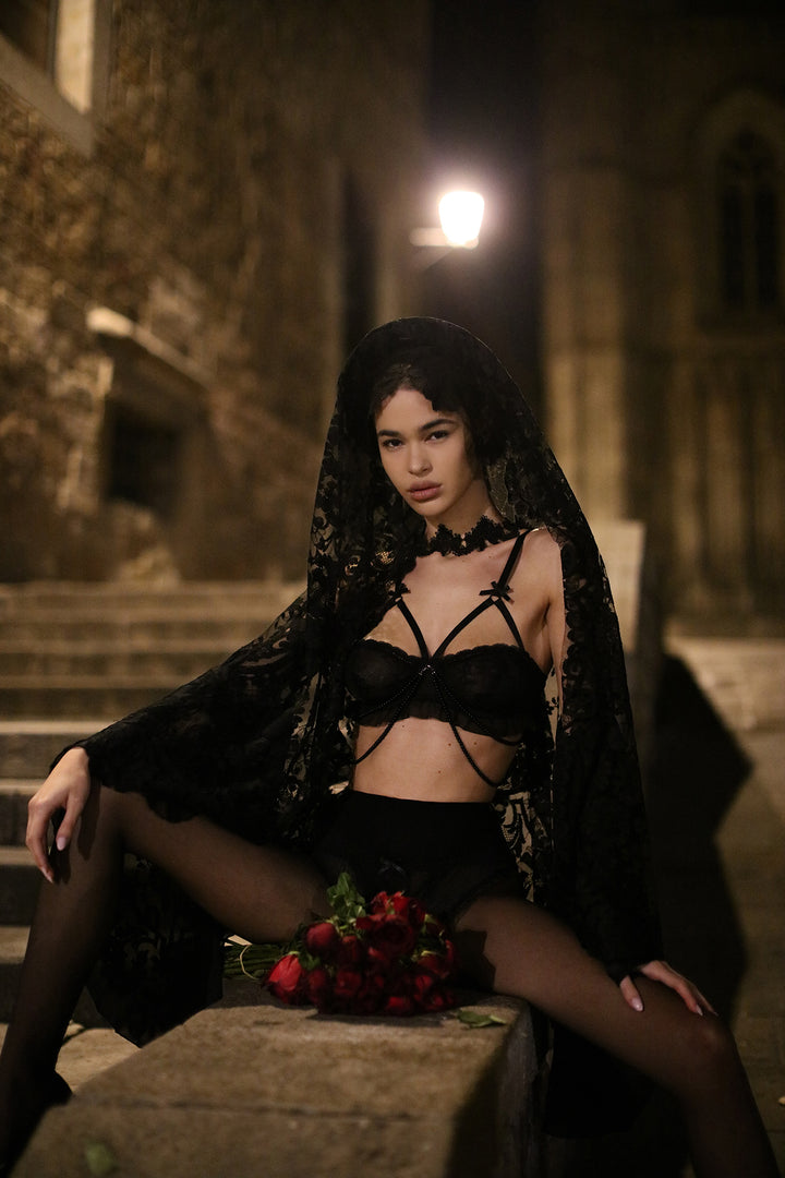 Black Window Lingerie Set