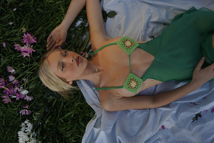 Nymph - Handmade Dress in Green