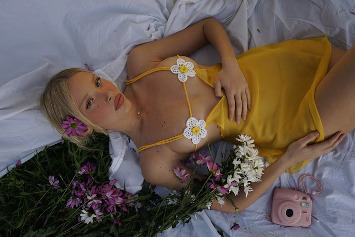 Nymph - Handmade Dress in Yellow