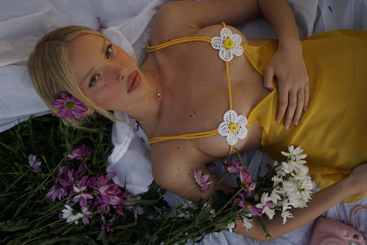 Nymph - Handmade Dress in Yellow