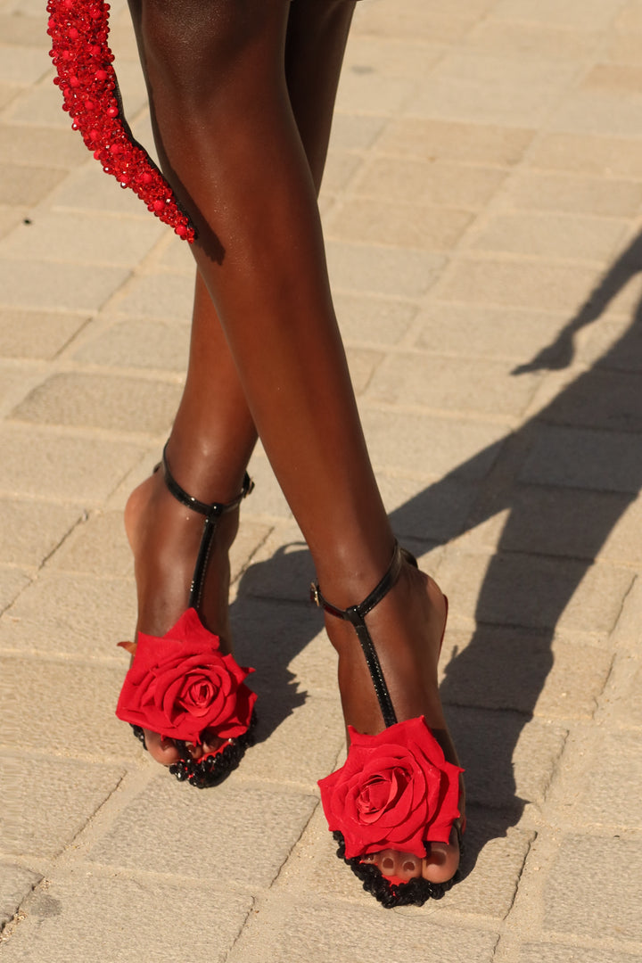 “La Rose Noire” High Heels