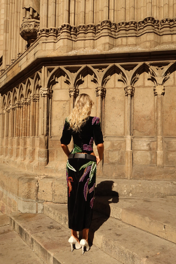 “Dark Bloom” Top