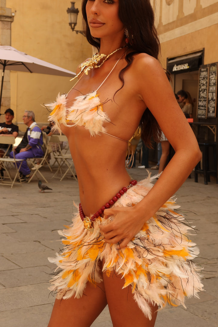 “Savanna Flame” Short Skirt