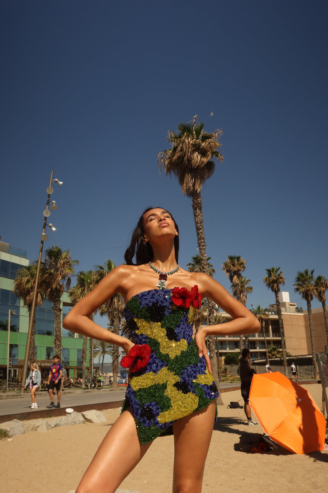“Scarlet Garden” III Dress