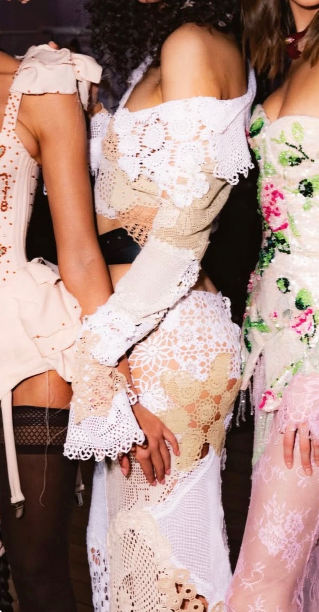 “Ivory Mosaic” Top