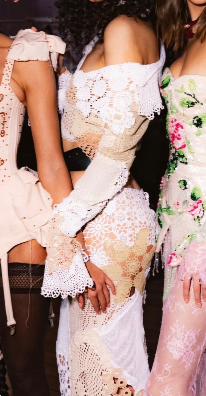 “Ivory Mosaic” Top