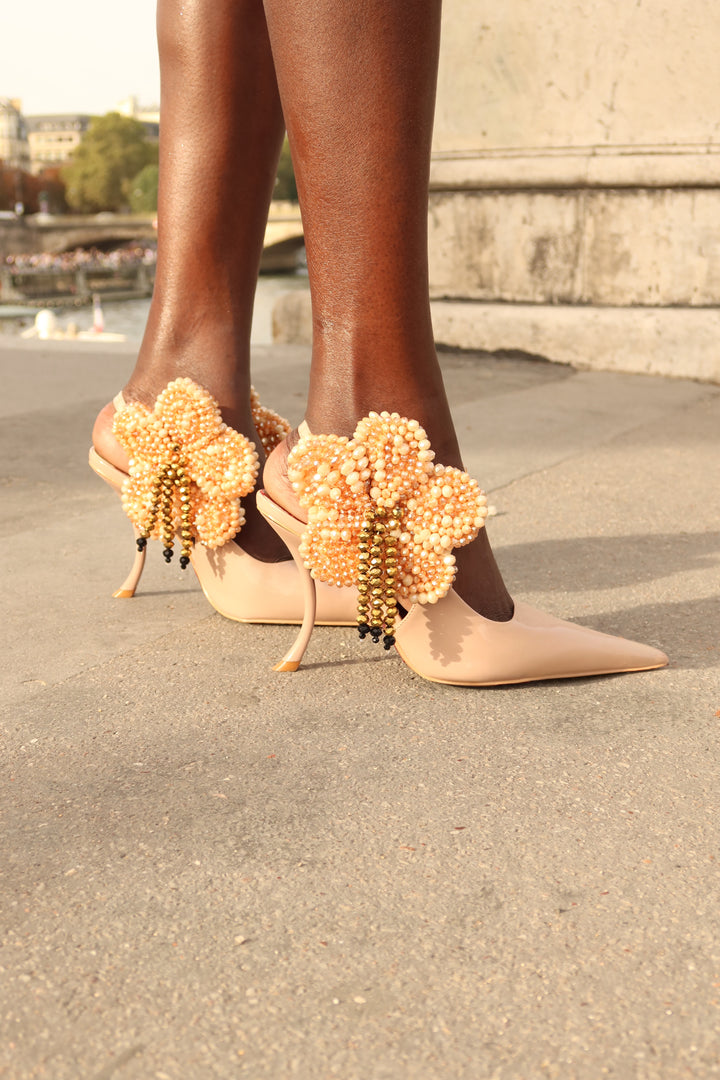 “Pearl Bloom” High Heels