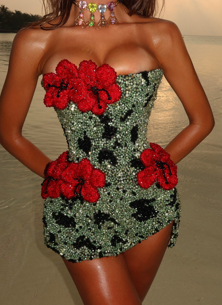 “Scarlet Garden” Dress