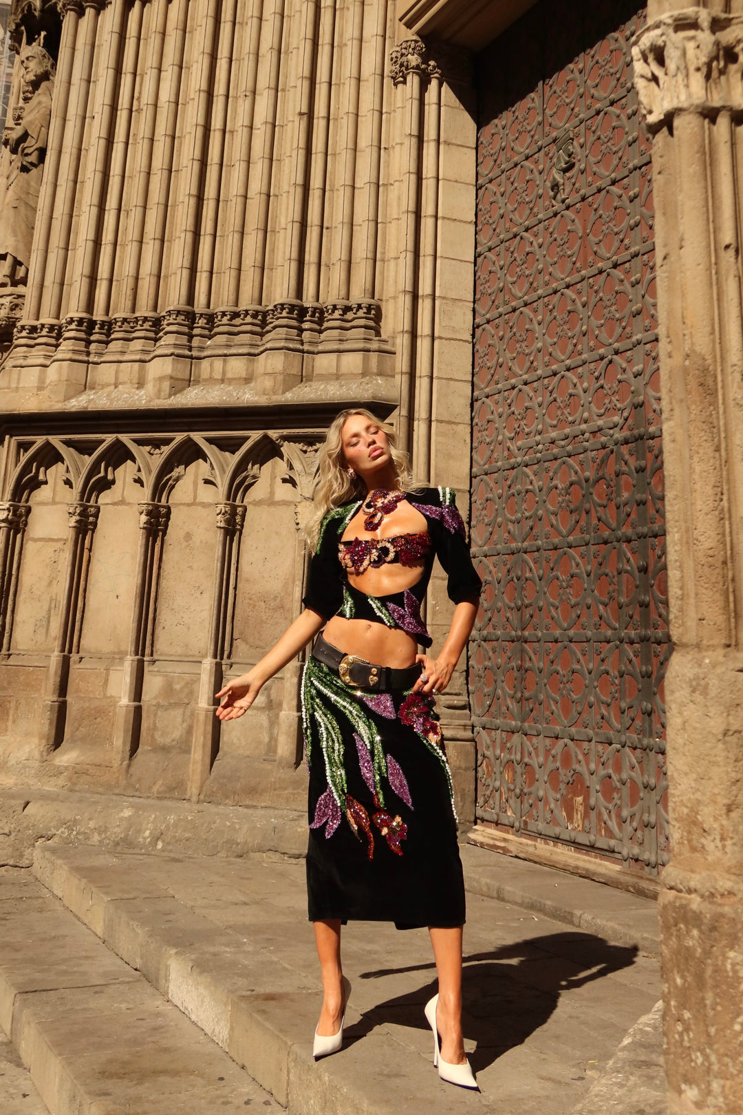 “Dark Bloom” Top