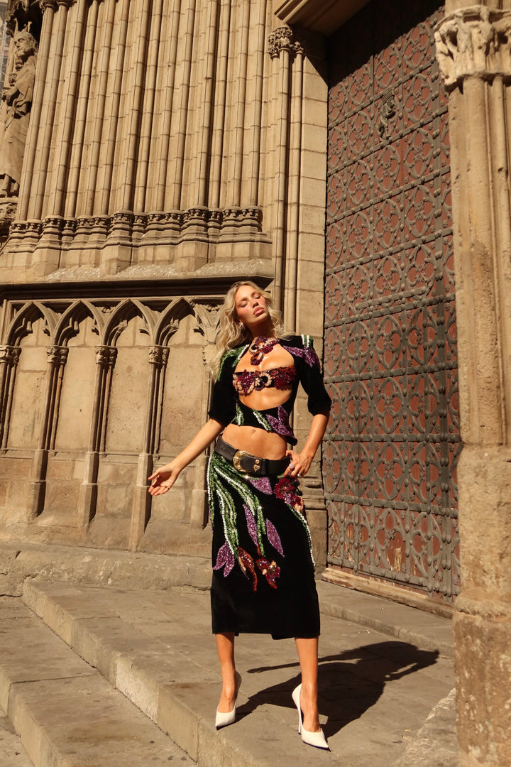 “Dark Bloom” Top