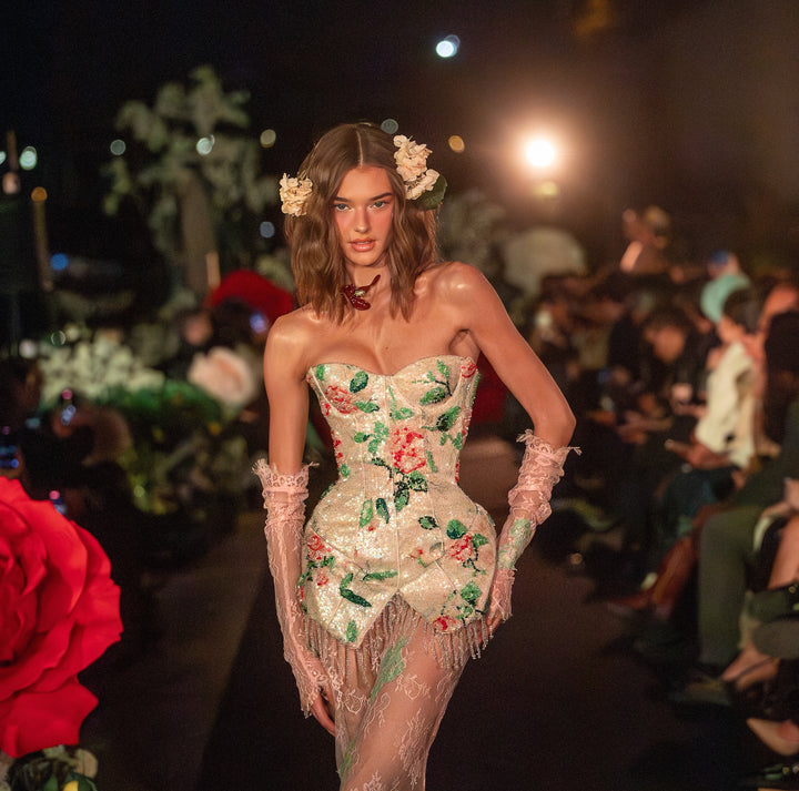 “Floral Sculpt” Corset