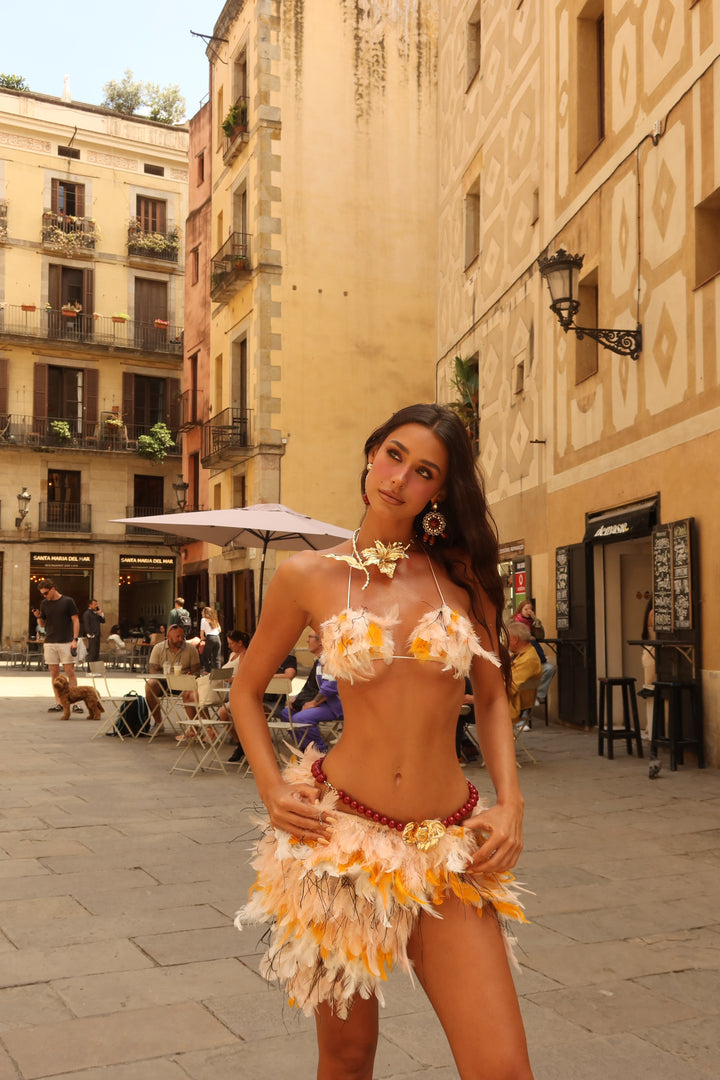 “Savanna Flame” Short Skirt