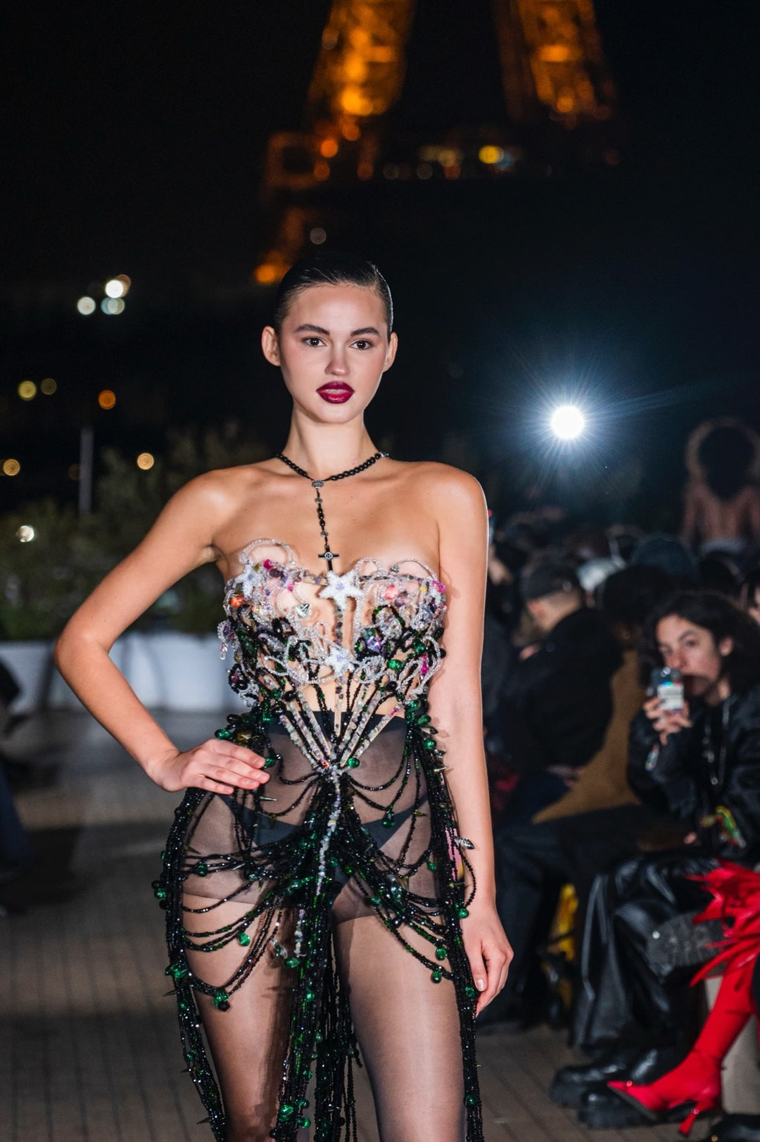 galaxy dress runway Galaxy #Galacticos The Soul from Robert Wun Haute Couture FW 2024/25 Collection