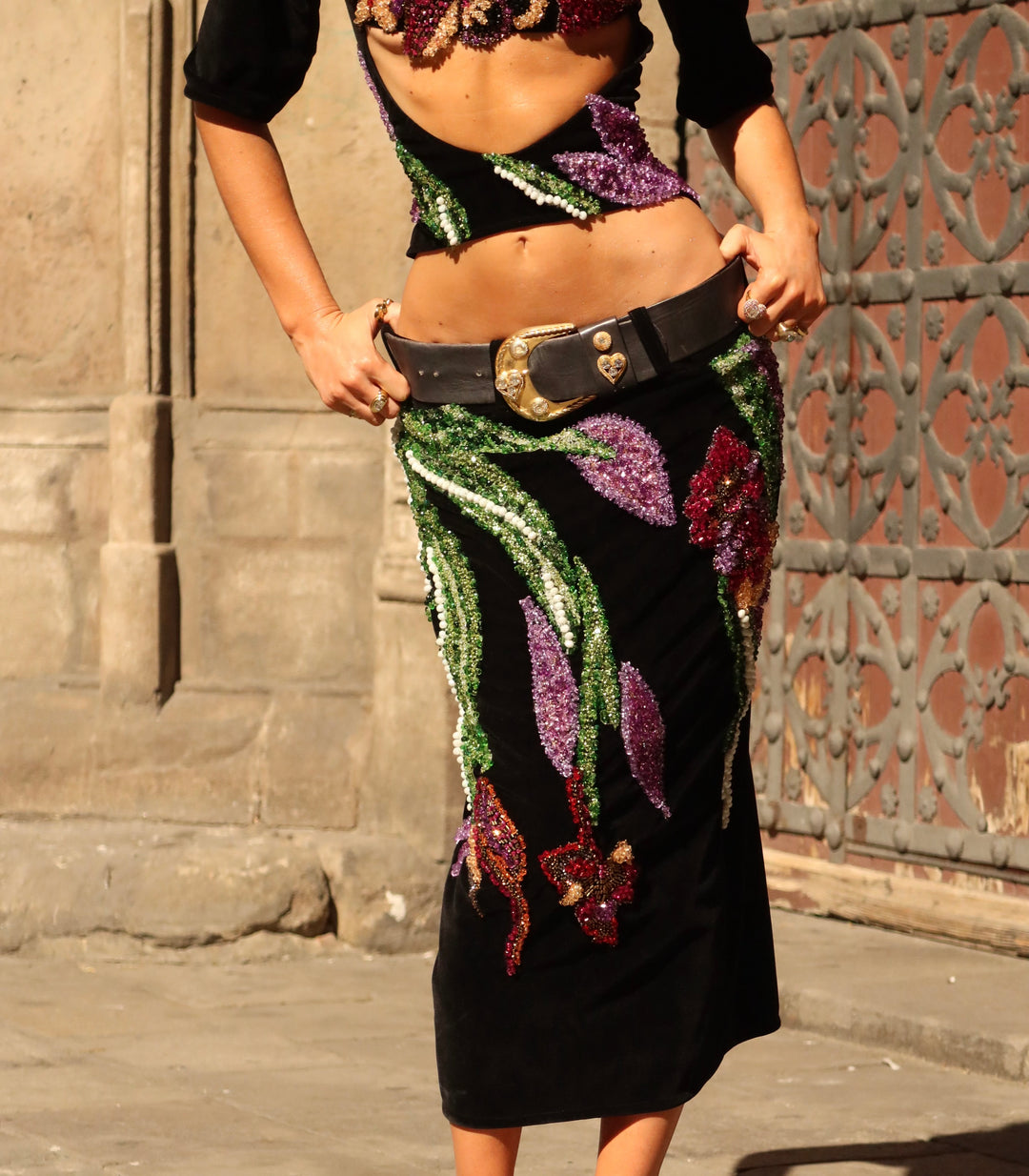 “Dark Bloom” Top
