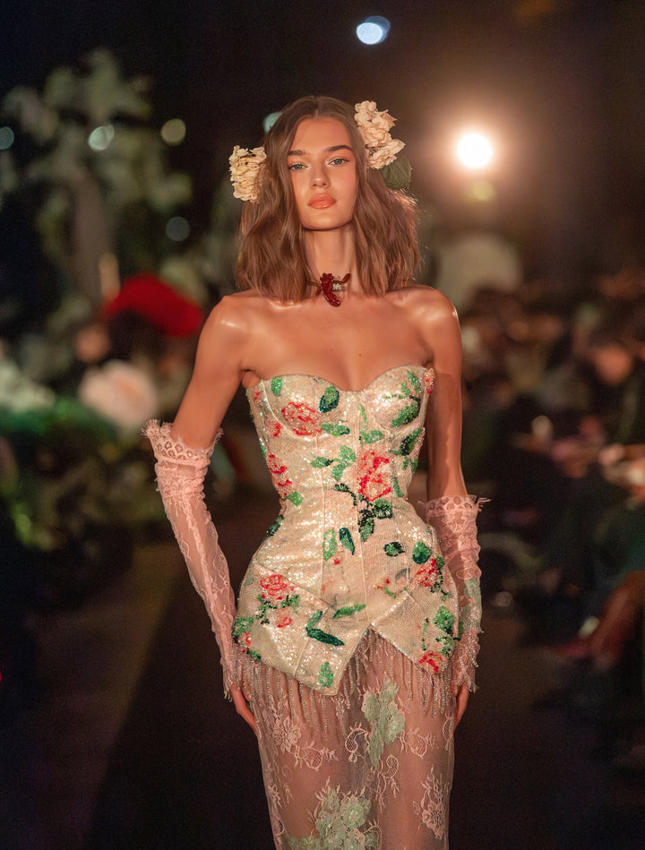 “Floral Sculpt” Corset