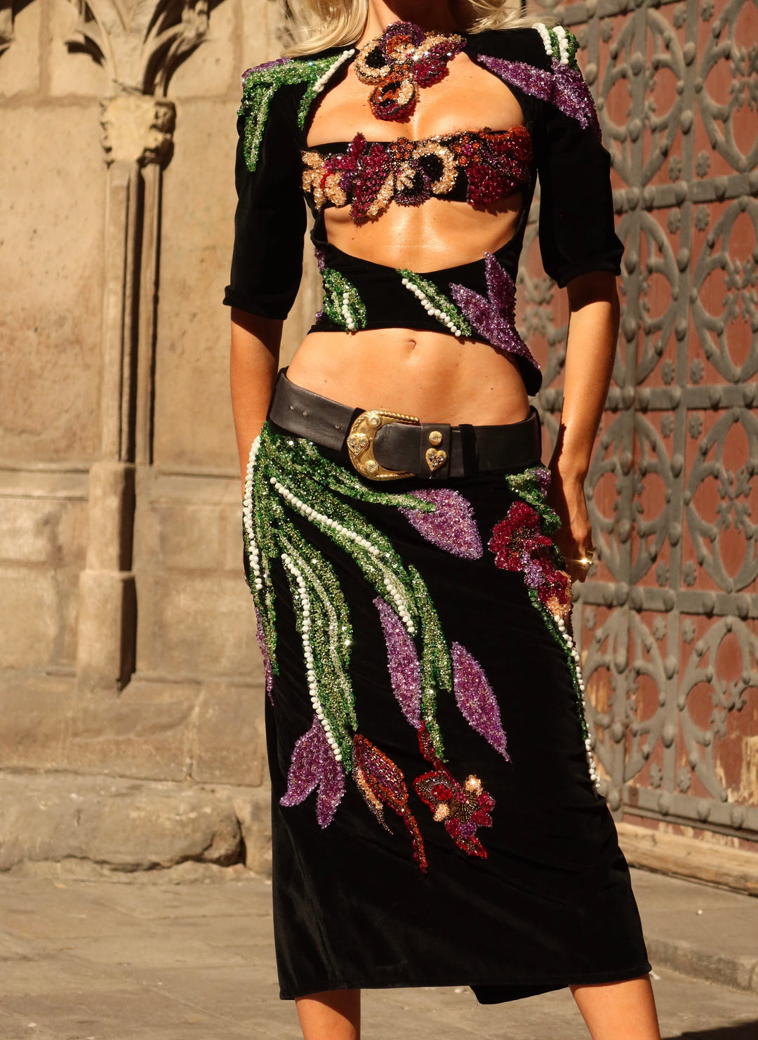 “Dark Bloom” Top