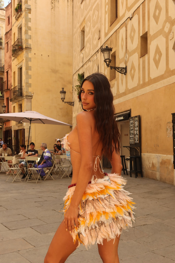 “Savanna Flame” Short Skirt