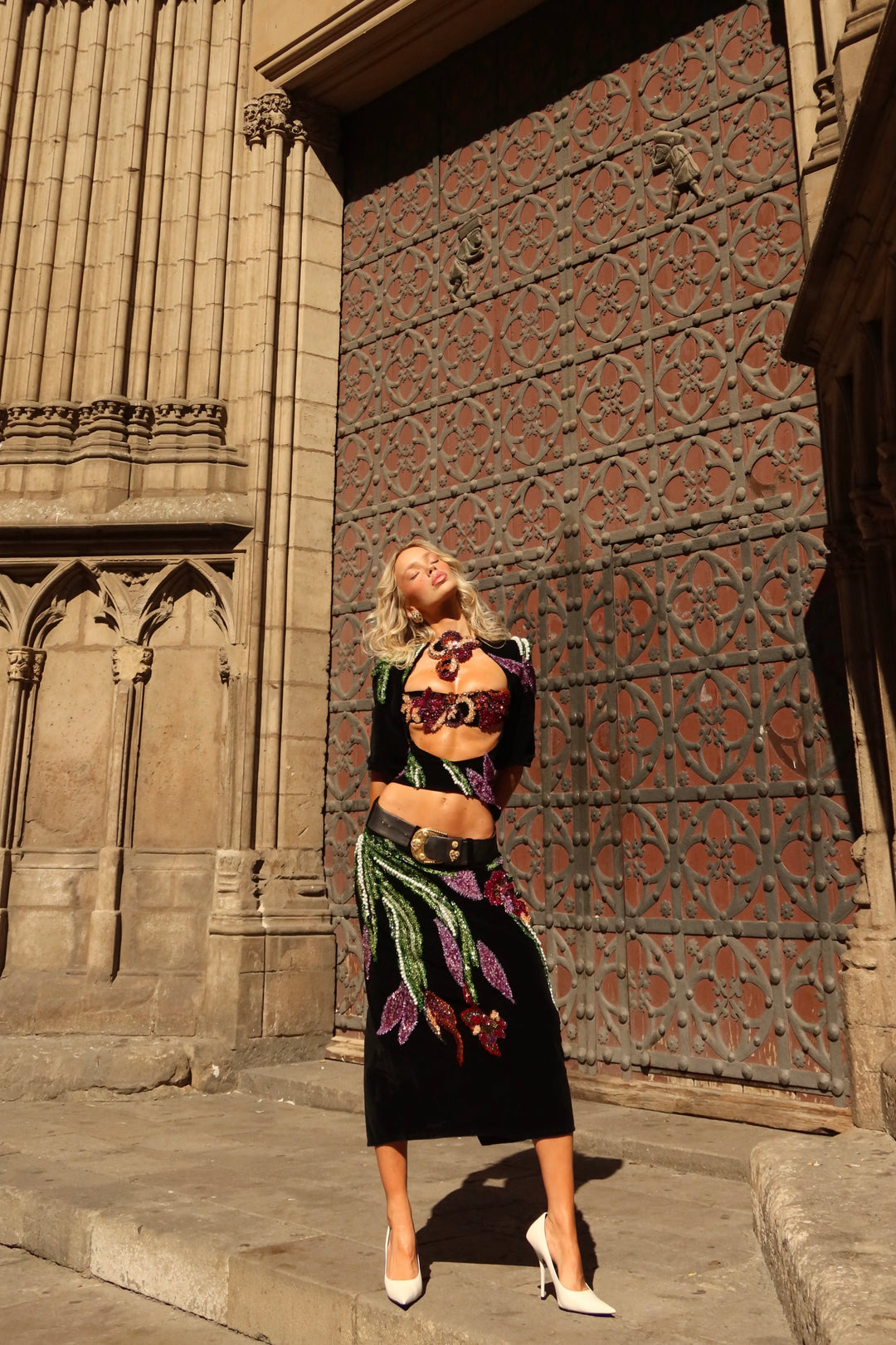 “Dark Bloom” Top