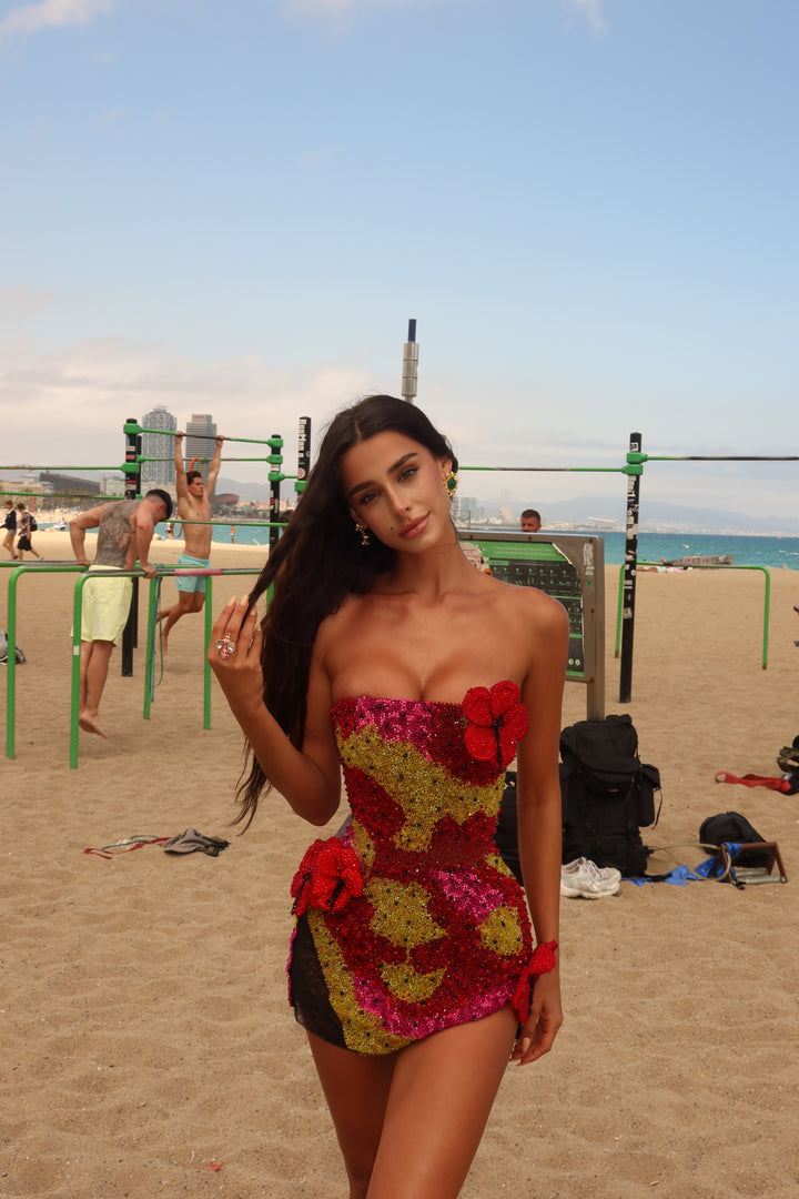 “Scarlet Garden” II Dress