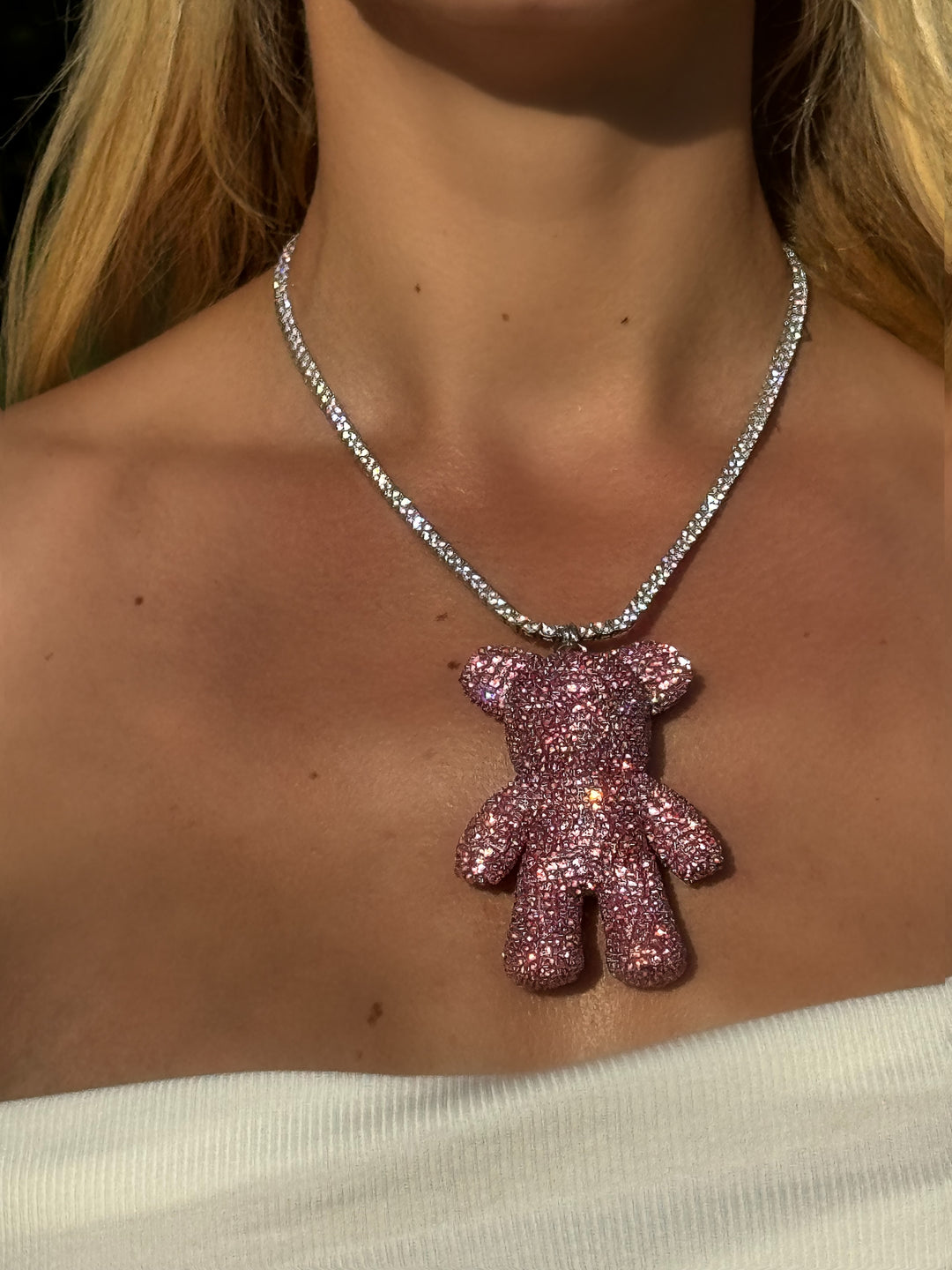 “Pink Bear” Necklace