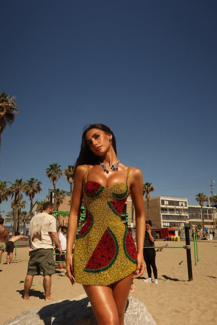 “Sunmelon” Dress