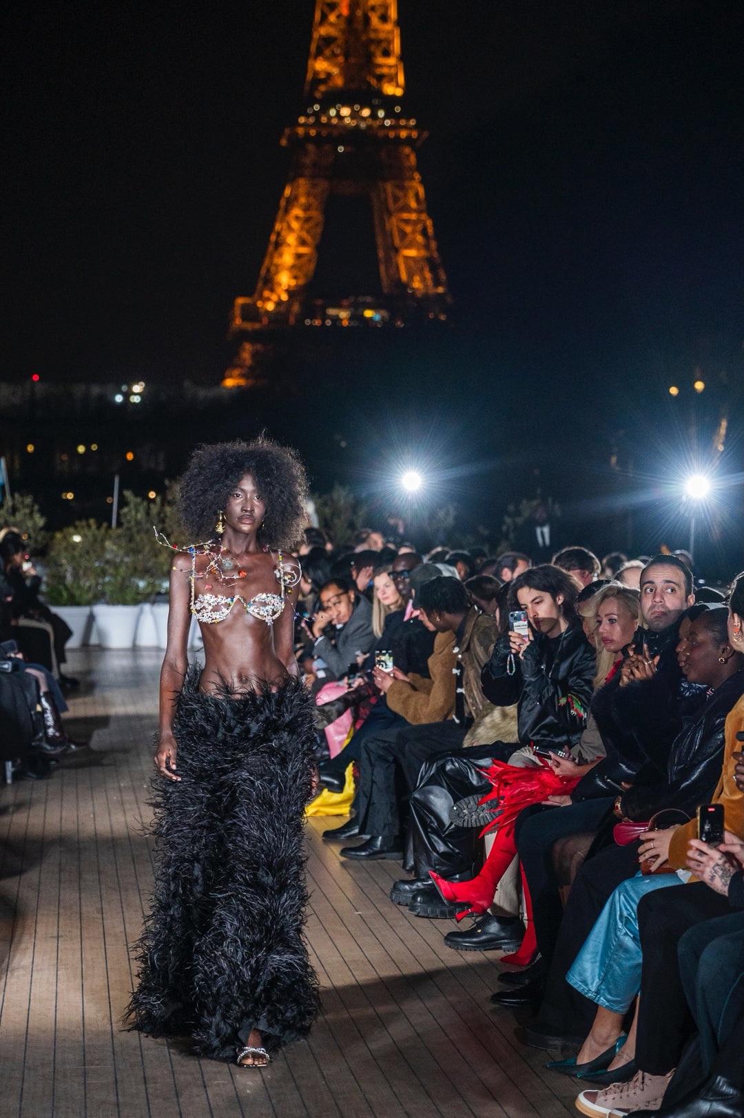 “Imani” Feathers Trousers