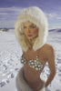 “White” Faux Fur Hat One Size
